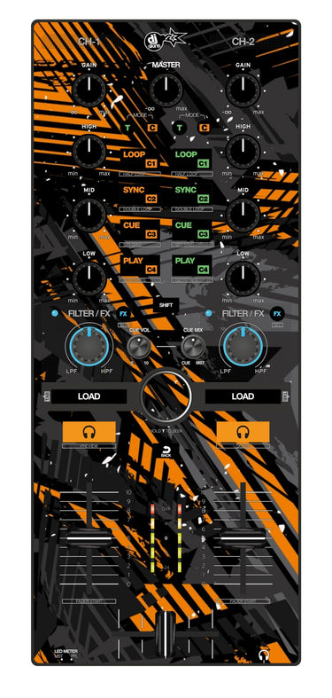 Reloop Mixtour Skin Ridge Orange